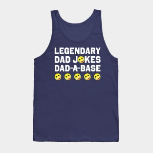 Legendary Dad Jokes Dad-A-Base Five ROFLs Tank Top